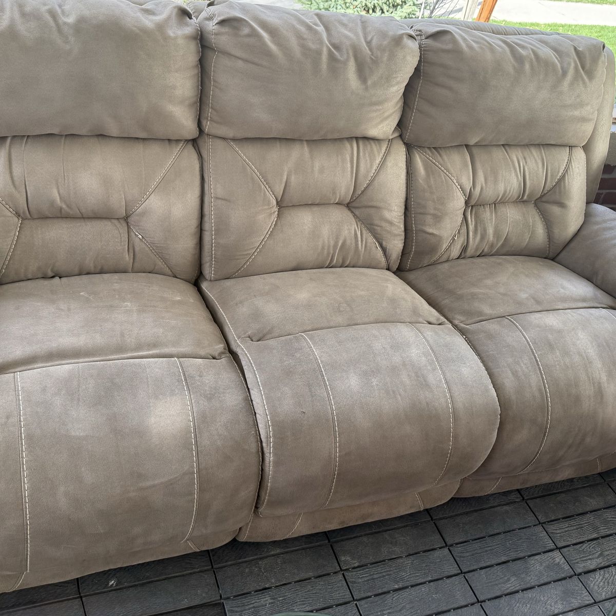 Couch & Loveseat Power Recliner Set