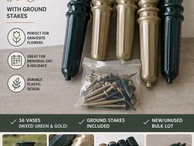 Cemetery Vases - 36ct