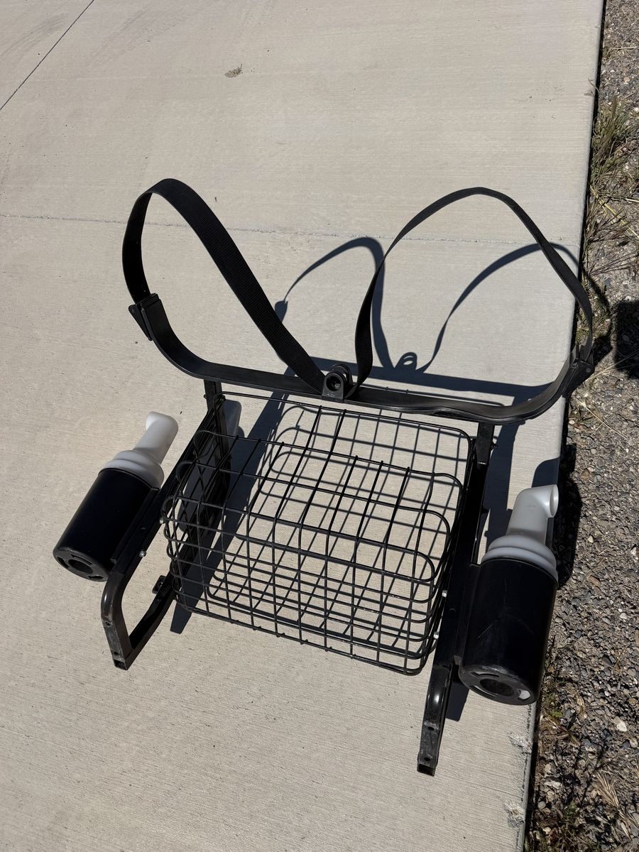 Yamaha golf cart bag/bottle/basket assembly