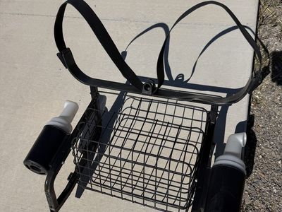 Yamaha golf cart bag/bottle/basket assembly