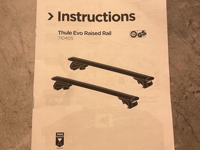 Thule Wingbar Evo Crossbar + Raised Rail