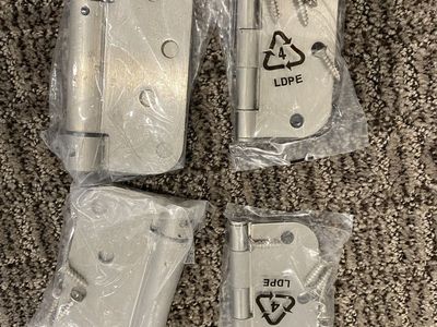 Brushed Nickel Door Hinges