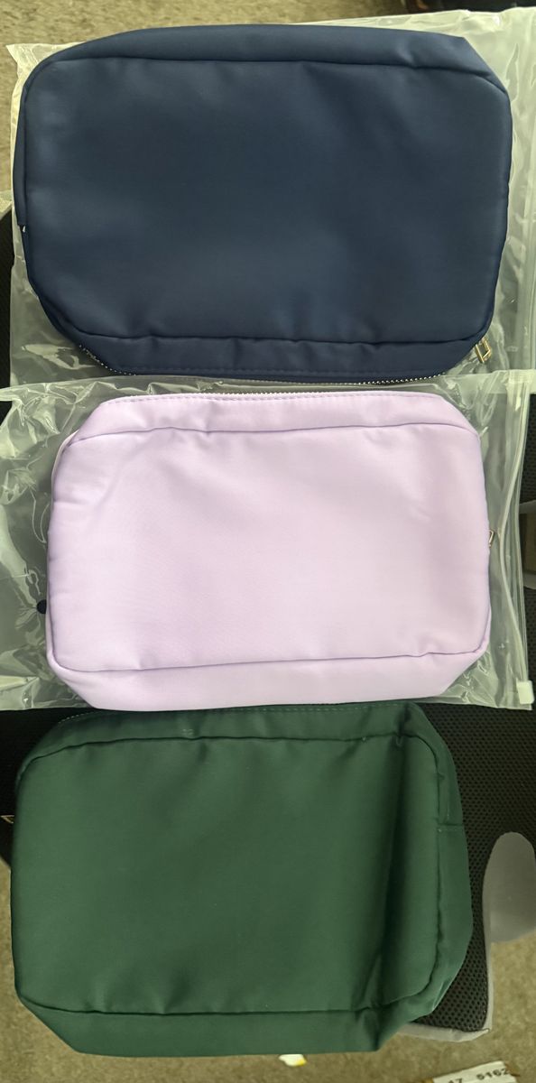 Small Zippered Bags Multiple Colors