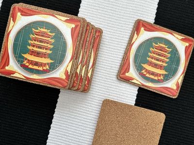12 Mahjong Inspired Coasters (12)