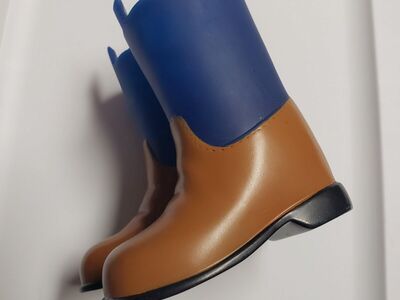 Our Generation Battat Riding Boots Blue Brown