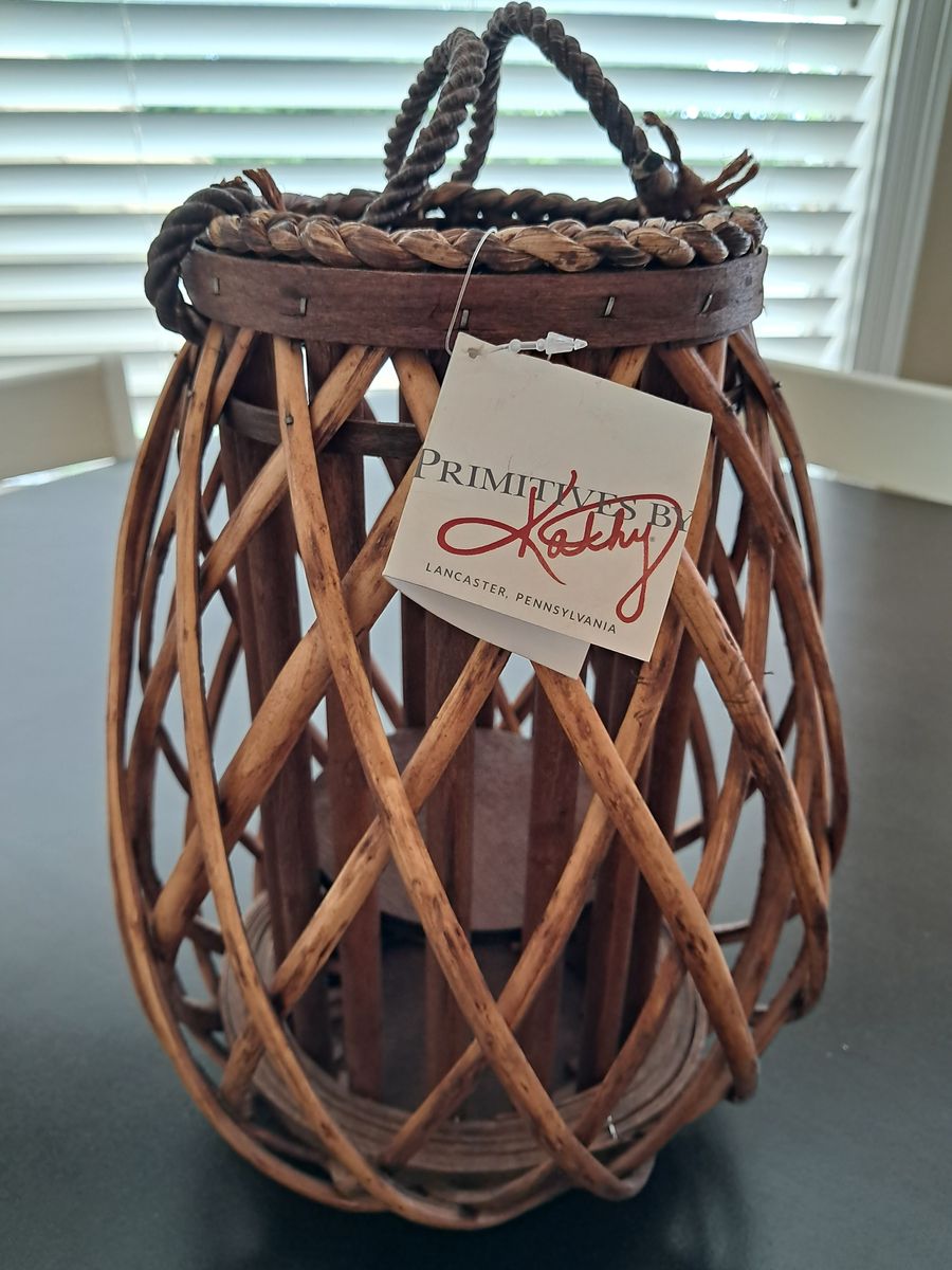 Decorative Wicker Lantern