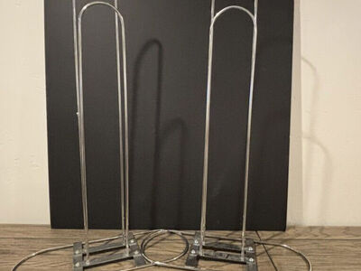 2 Uline Chrome Hanger Stackers