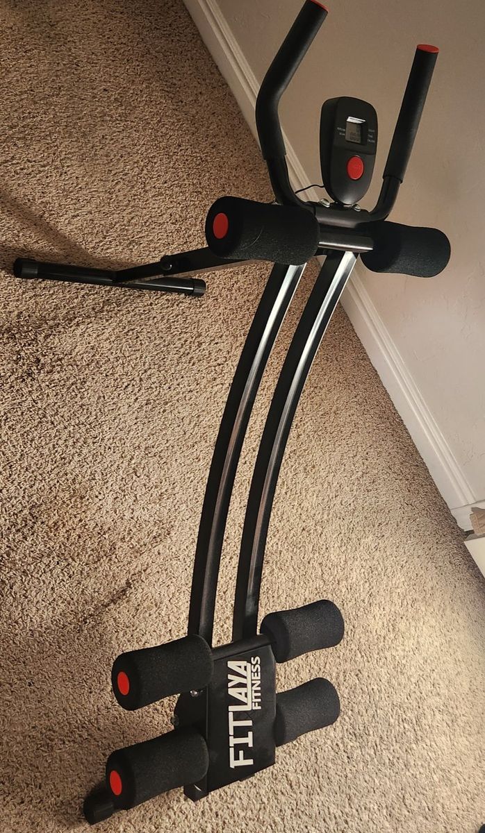 Fitness Ab Machine Core Workout Equipment with LCD Monitor