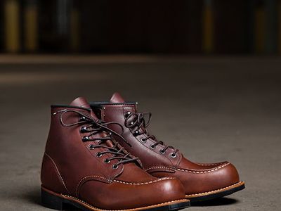 Red Wing Heritage 2954 Copper Moc Toe Leather Boots Size 10 D