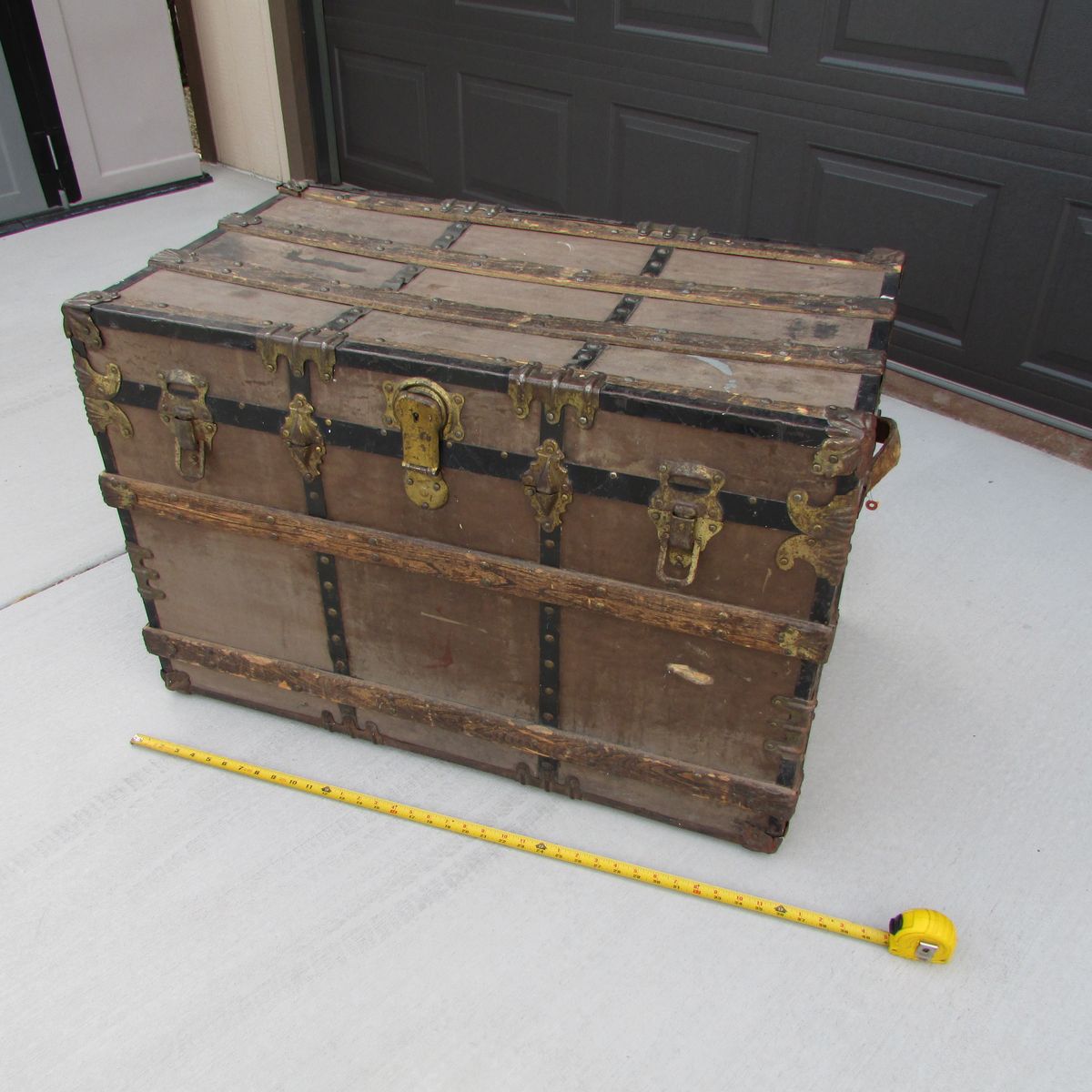 Antique Steamer Trunk  Schmit Trunk and Bag Co.