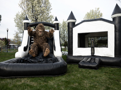 Black & White Water Slide Bounce House Rental