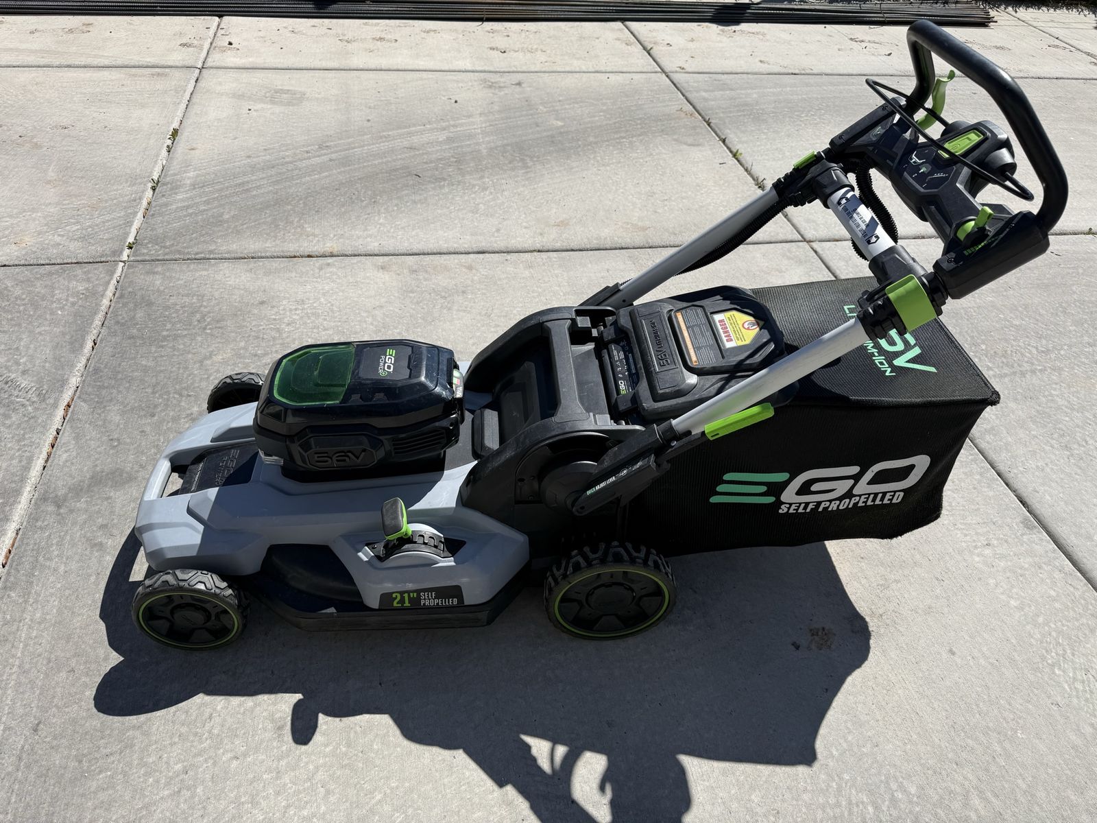 21" Self Propelled Ego Mower W/ 56v Battery