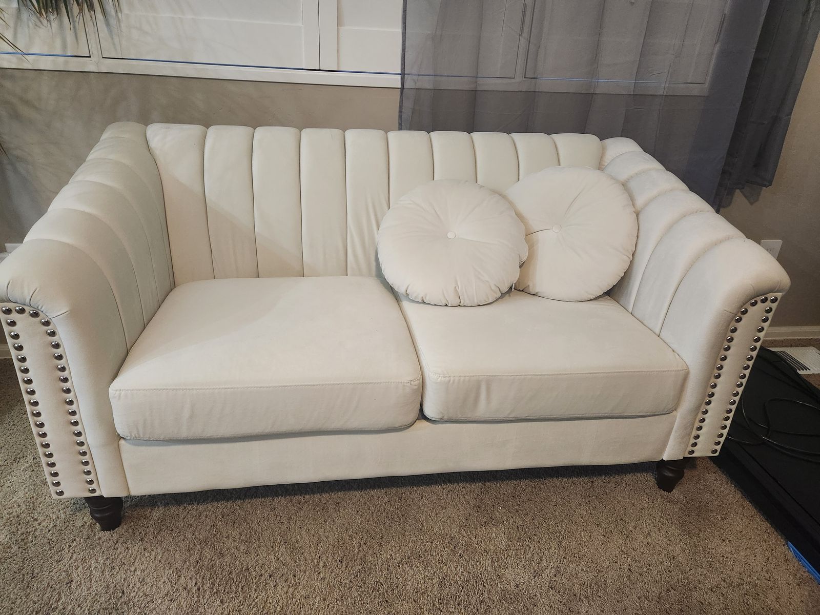 White love seat