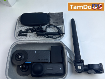 Insta360 X5 8K 360 Action Camera Essentials Bundle Black Pocket Cam Waterproof