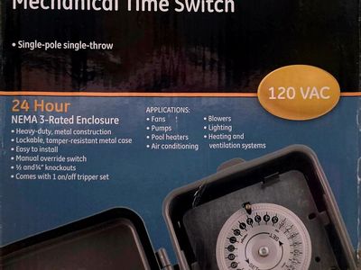 Mechanical Time Switch 24-Hour 120 VAC NEMA 3 (Model 15163)