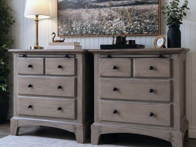 Large Pottery Barn Inspired Nightstands - Pull Out Trays