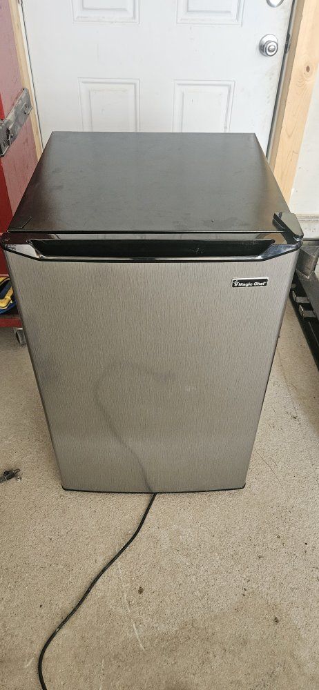 Magic Chef Compact Mini Refrigerator Stainless Steel Finish