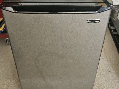 Magic Chef Compact Mini Refrigerator Stainless Steel Finish