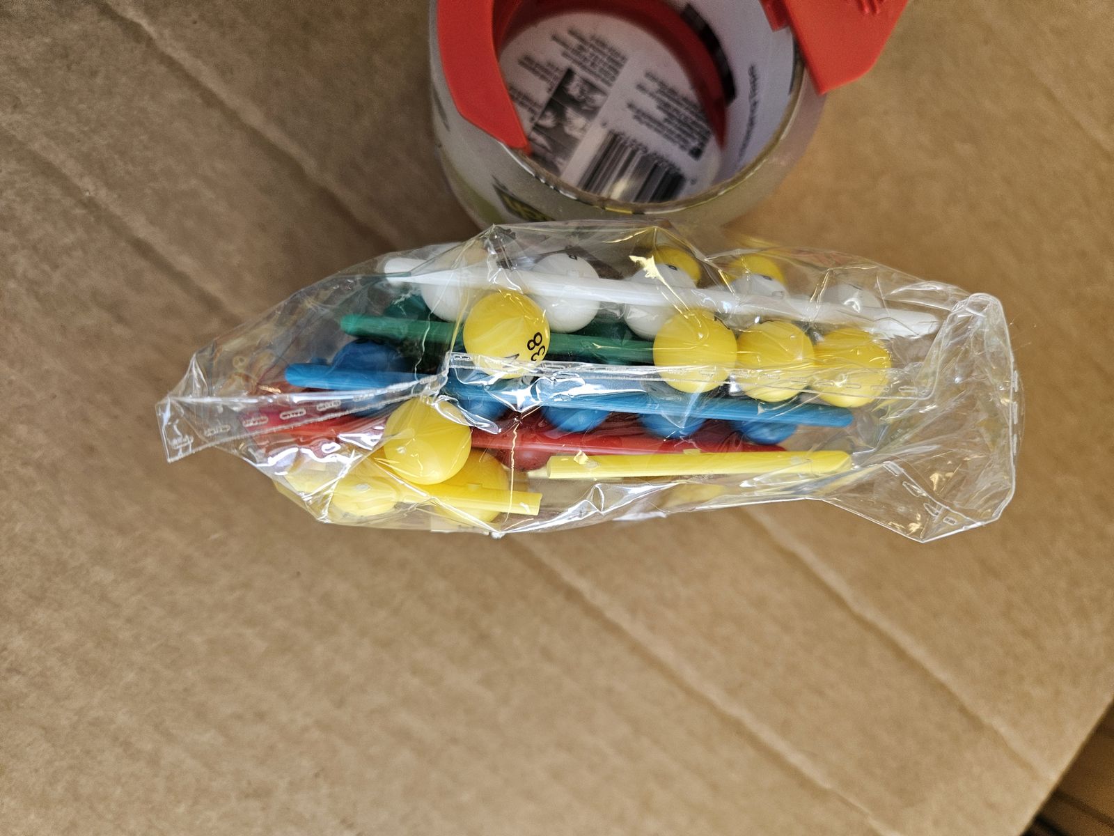 plastic bingo balls