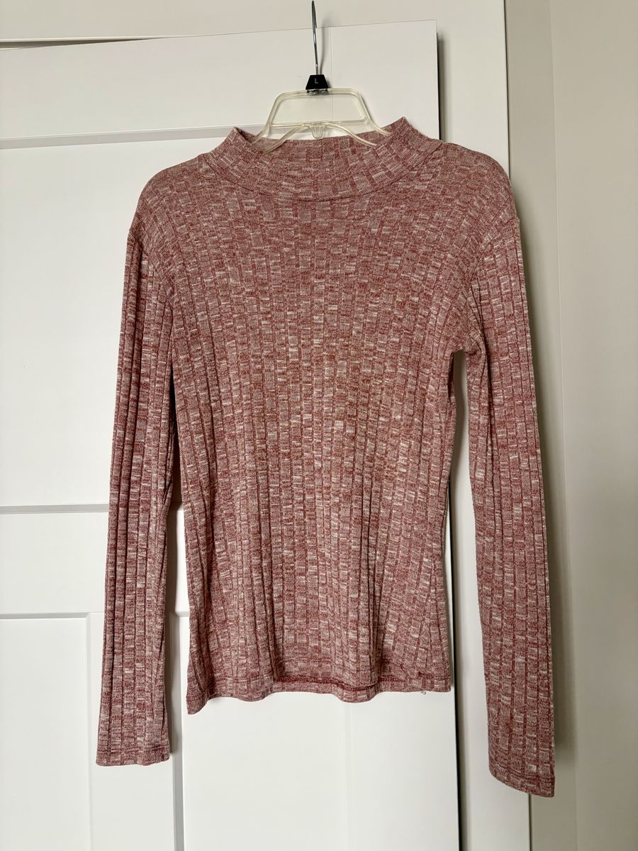 Dusty Rose Pink Mockneck