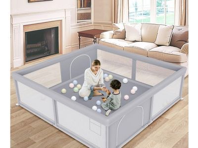 Large Baby Playpen 79x79 Inch, Playpens for Babies and Toddlers, Indoor & Outdoor