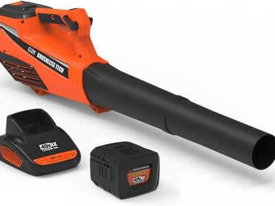 Yard Force Electric Cordless Leaf Blower 550 CFM, 40V Lithium-Ion Battery Powered