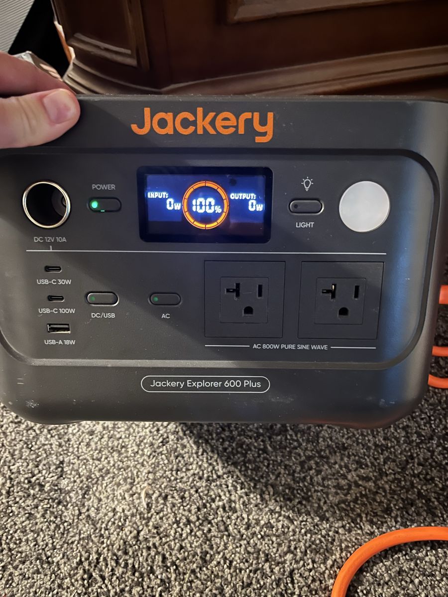 Jackery Explorer 600 Plus Portable Power Station 800W Pure Sine Wave