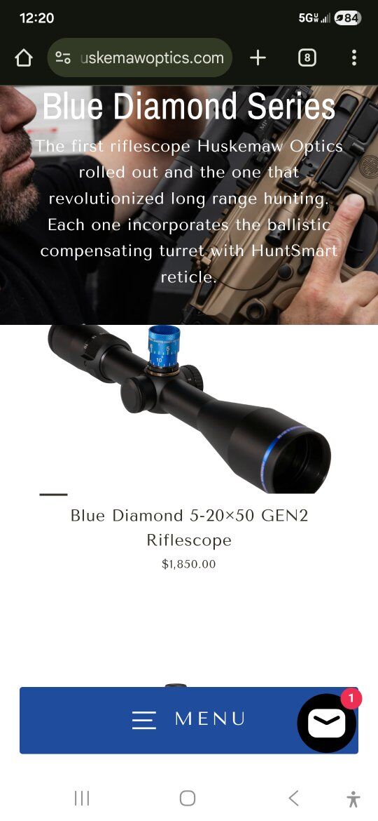 Huskamaw Blue Diamond Optic 5x20x50