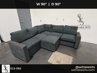 Gray Modular Sectional Sofa Couch Delivery