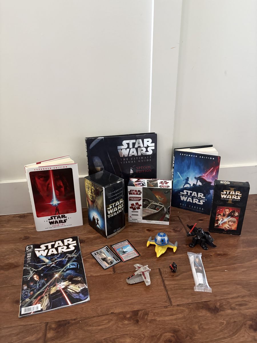 Star Wars Expanded Edition Books, Visual Guide, Trilogy & Collectibles Lot