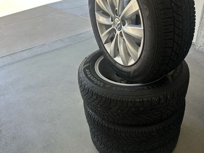 Goodyear Winter Command 215/60R16 Winter Tires on VW Rims - Set of 4 fit on vw .Bolt pattern is 5 x 112 mm