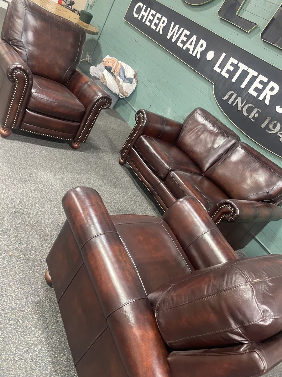 Love seat and 2 chairs