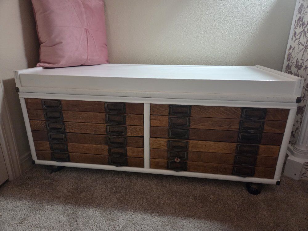 globe file cabinet antique