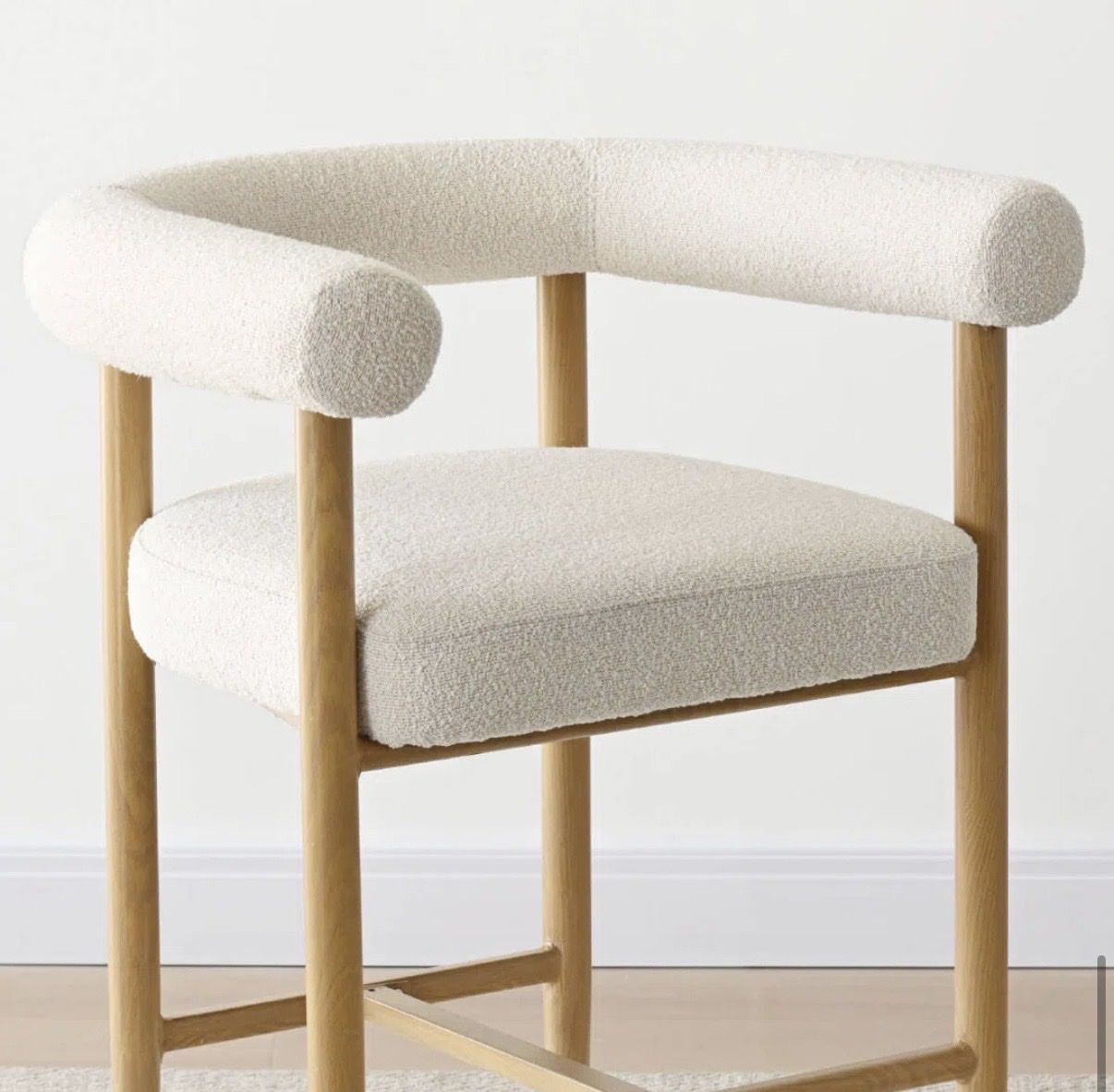 2 new in box boucle counter stools
