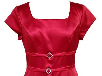 “Jody of California” Women’s Ruby Satin Formal Gown – Size 9/10 – NEW