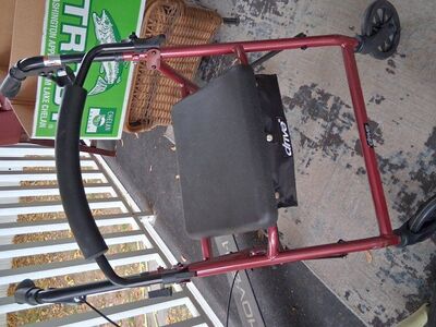 Drive Medical rollator walker with a seat