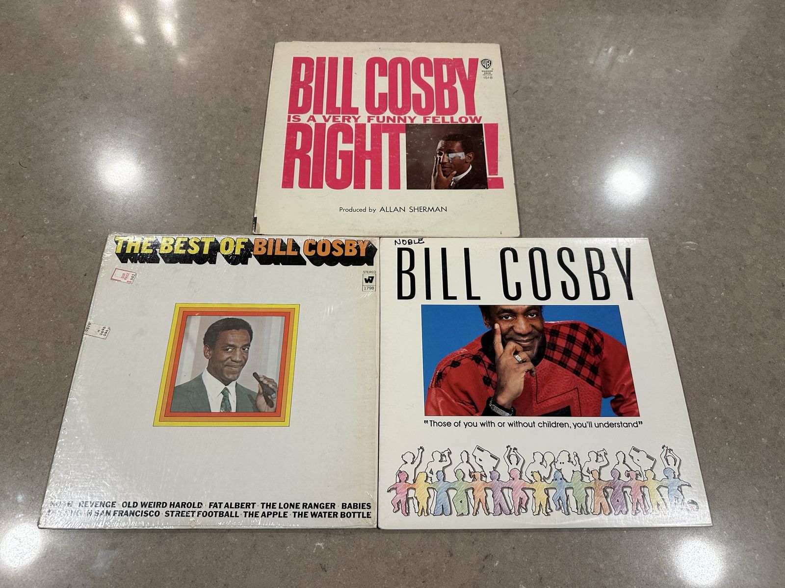 Bill Cosby Vinyl Record Comedy Bundle-3 LP Bundle