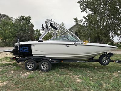 MasterCraft X2 Wakeboard Boat - White w/ Black Accents, Trailer Included