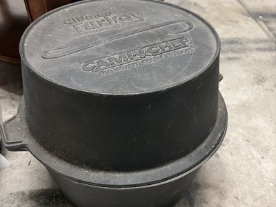 Two (2) Camp Chef Ultimate Turkey Roaster dutch ovens