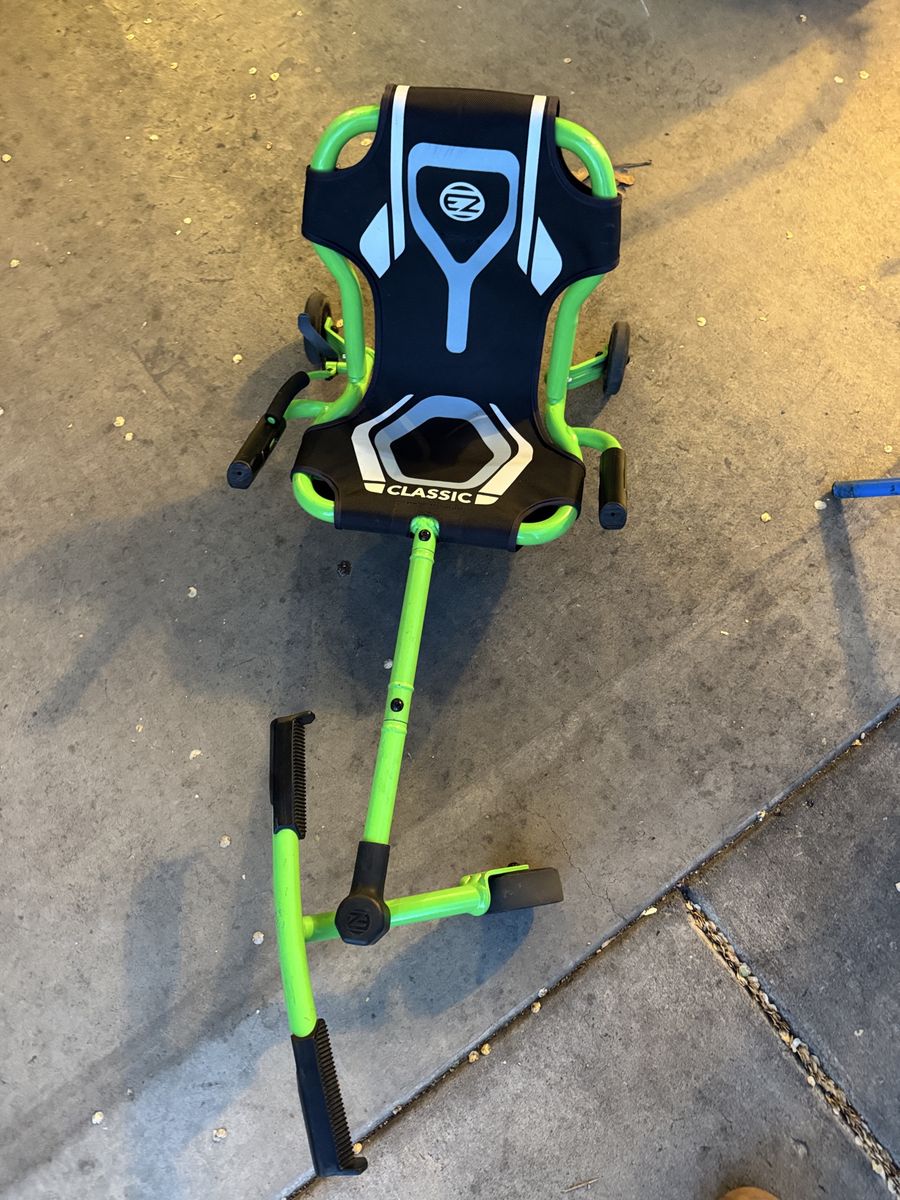 EZ Classic Green & Black Kids Ride-On Scooter Drifter Go-Kart