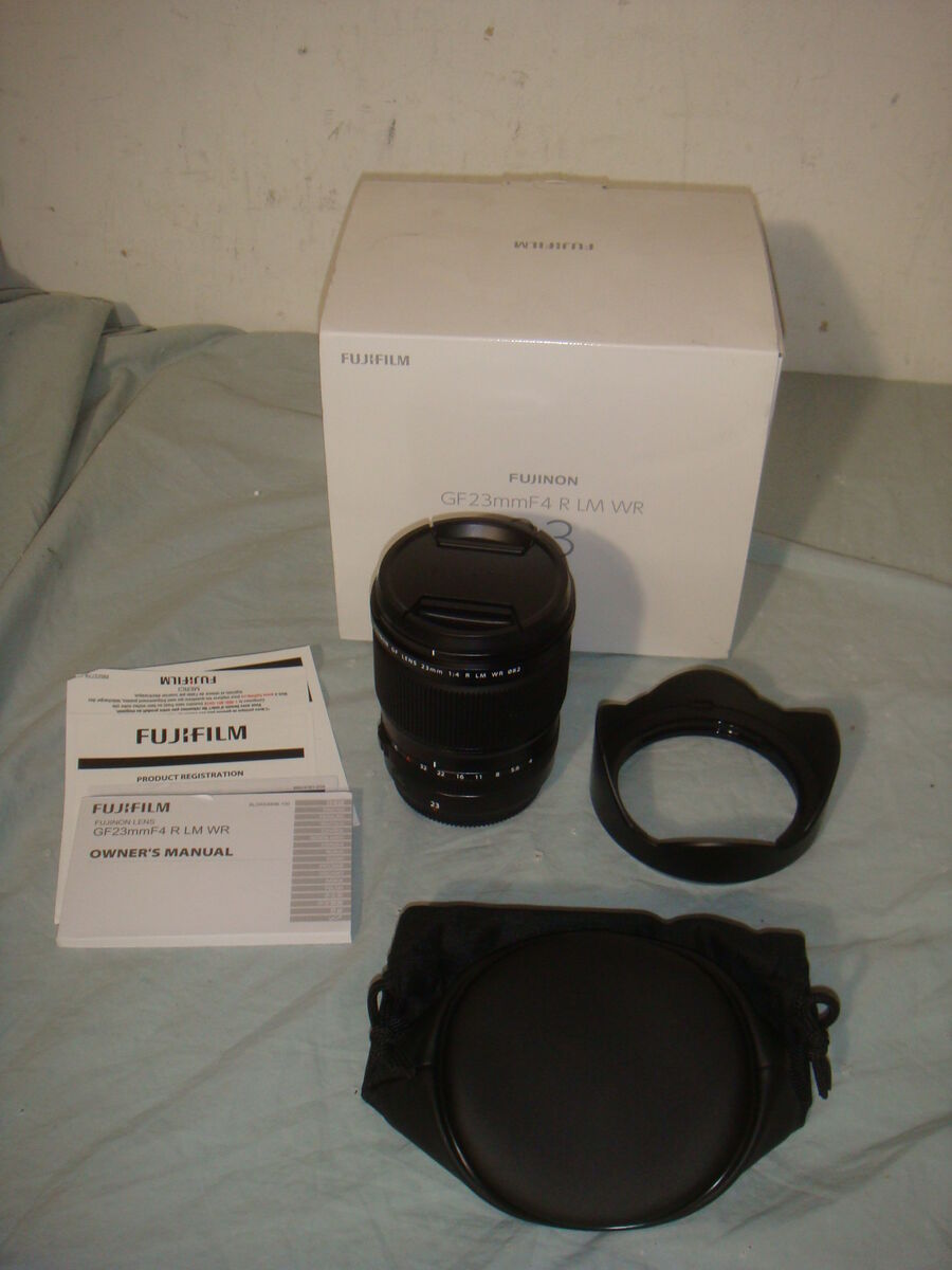 FUJIFILM GF 23MM F4 LM WR LENS WITH HOOD & BAG FOR FUJIFILM GFX CAMERAS
