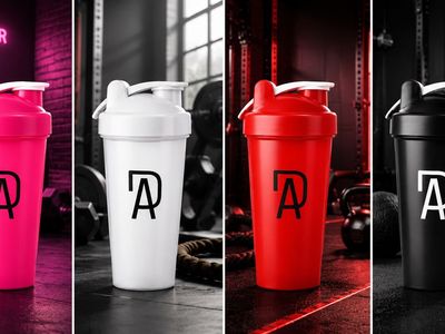 Determined Athletics Protein Shaker Bottles - Multiple Colors Available