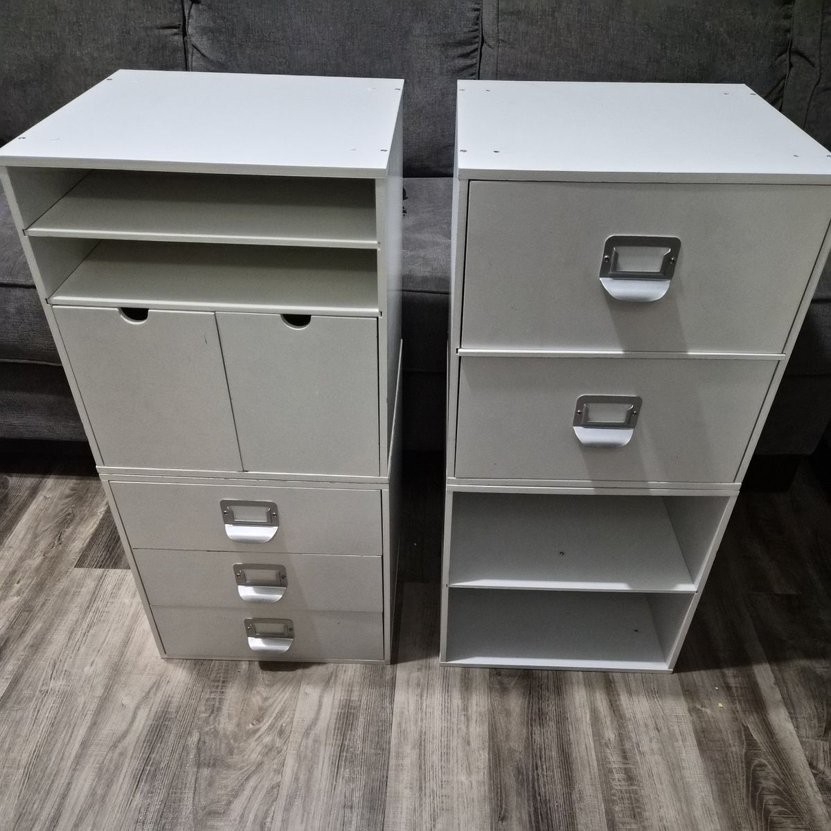 4 pc stackable wooden cube organizers