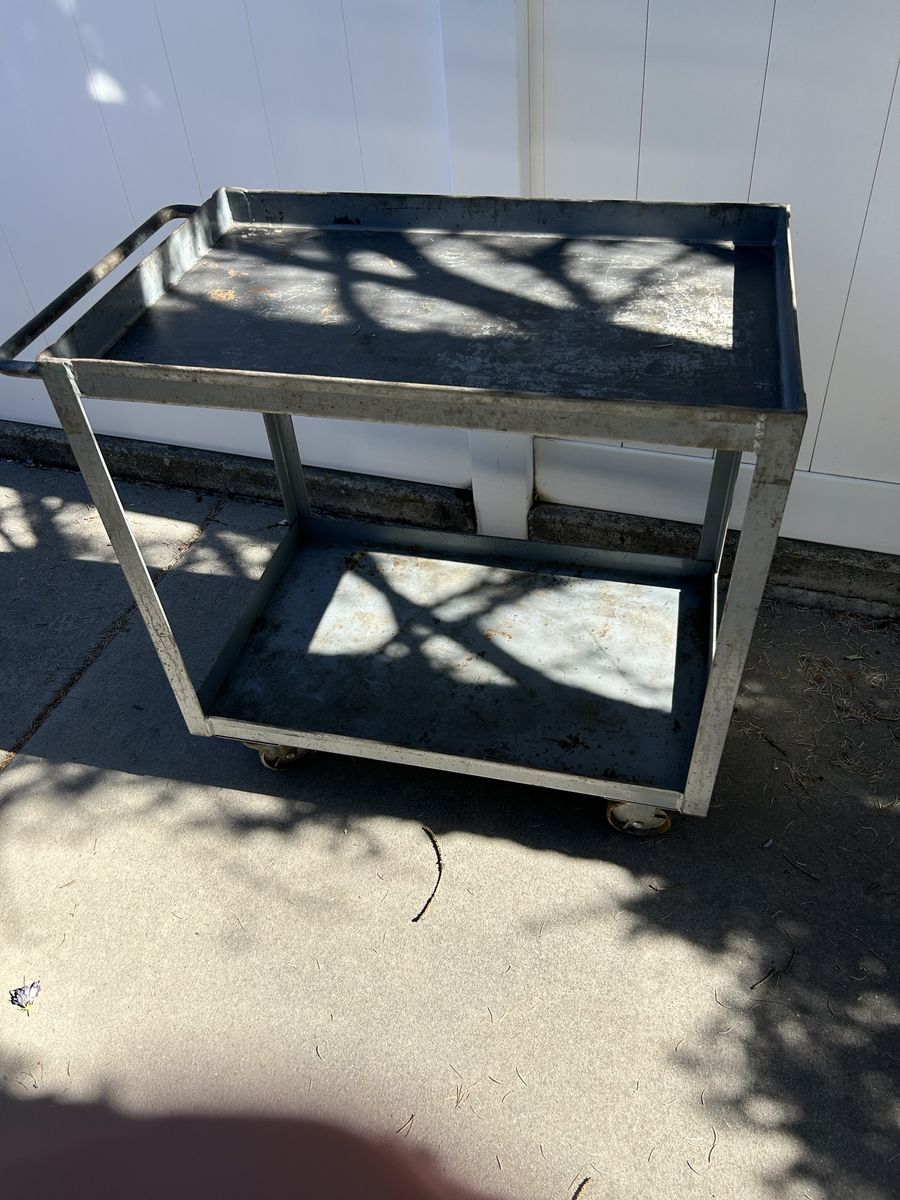 Vintage industrial cart