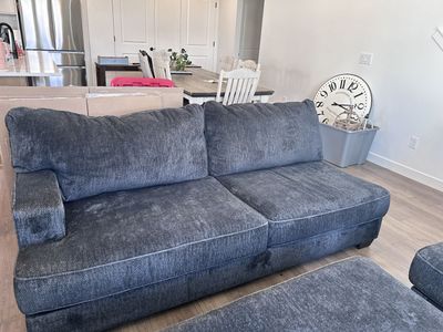 Sectional and ottoman