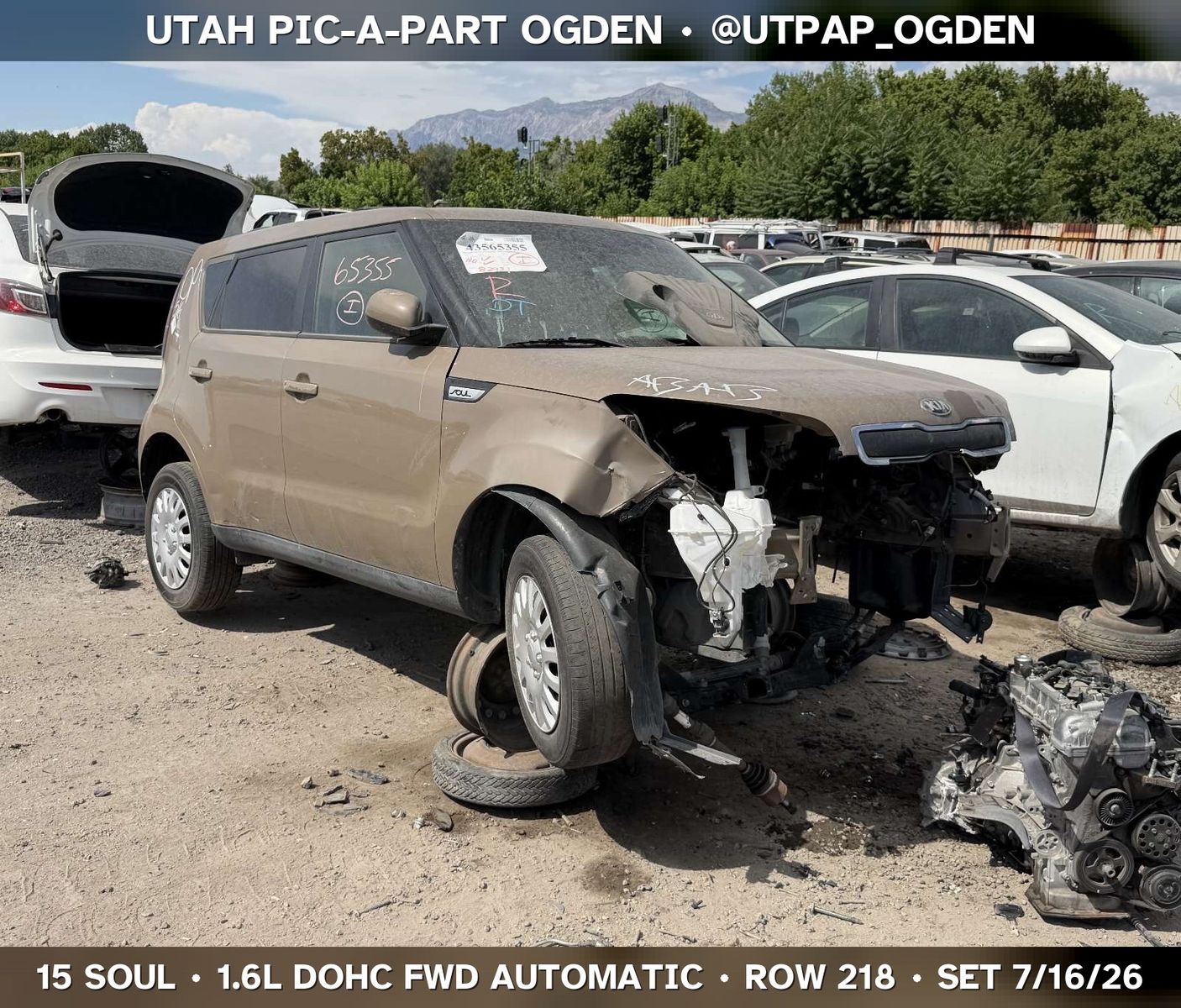 2015 Kia Soul Parts - UTPAP Ogden