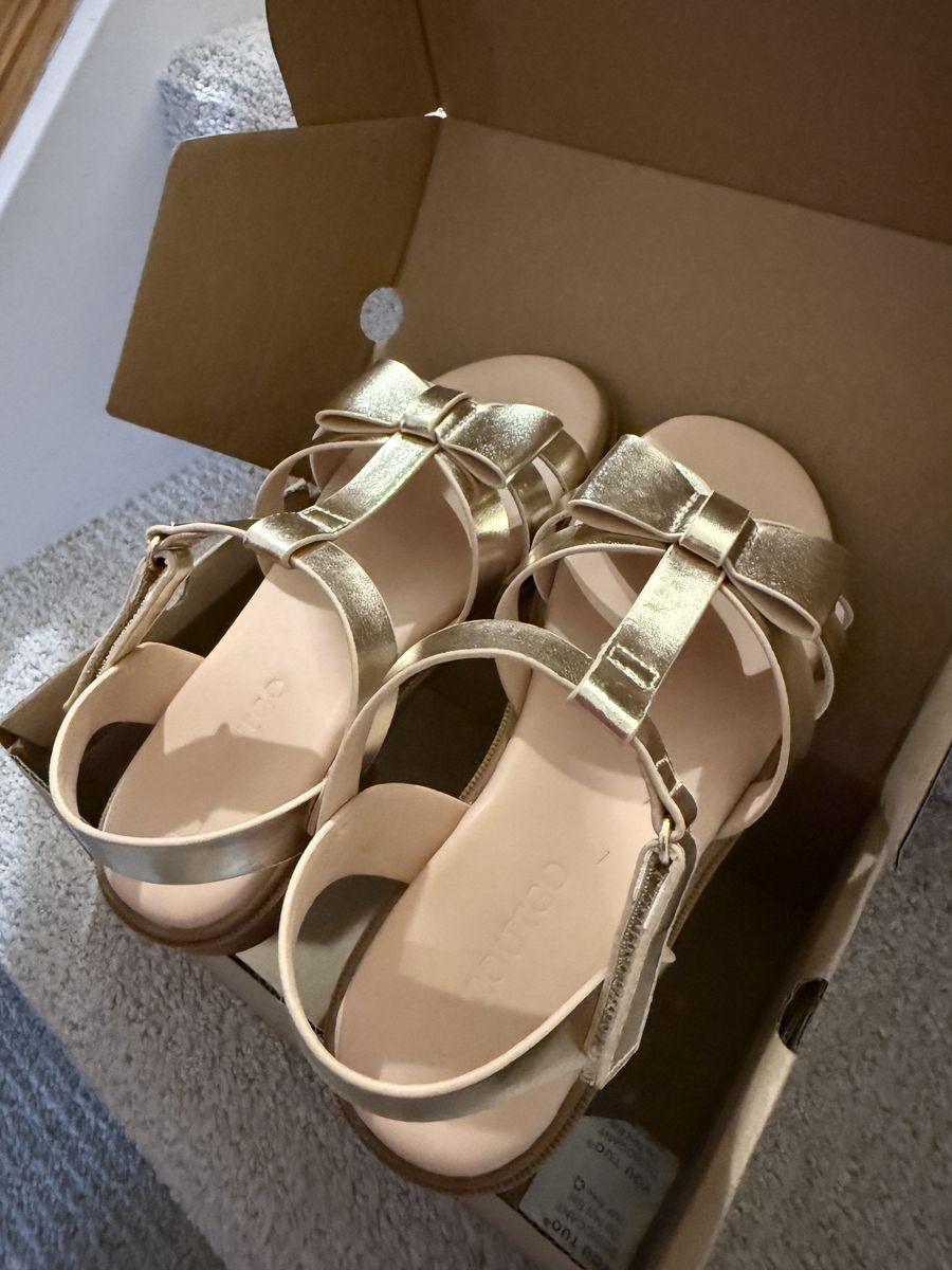 Kids Gold Sandals