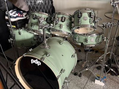Gently used PDP Satin Seaform Drum Kit - Over $5000 invested
