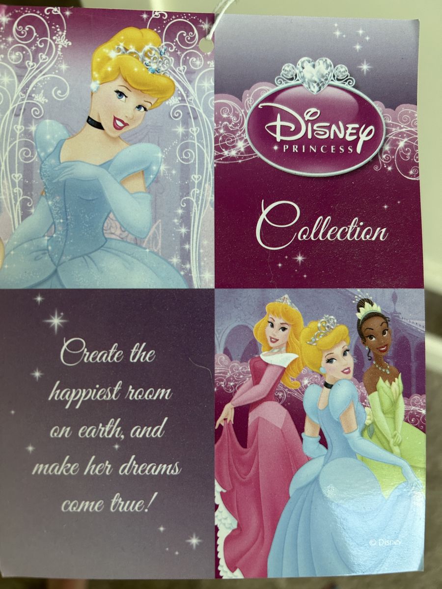 Disney Princess Collection Cream Bedroom Set | 5-Drawer Chest with Crystal Knobs