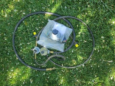 Concessions trailer Gas Regulators conections.